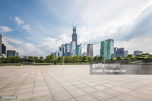 shenzhen skyline - stadstorg bildbanksfoton och bilder