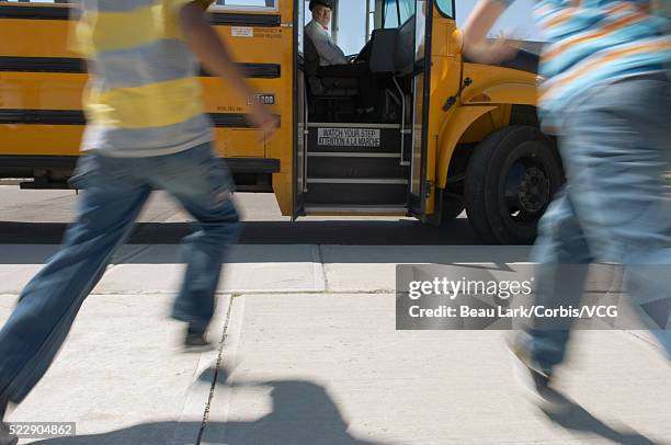 Run To School Bus Photos and Premium High Res Pictures - Getty Images