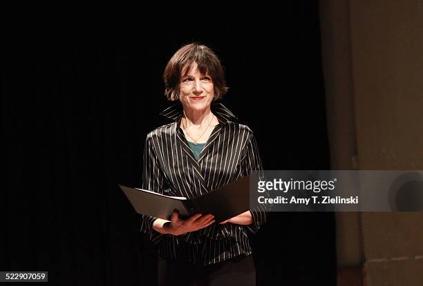 Actress Dame Harriet Walter portrays Clara Schumann during a performance of 'Composers In Love: Beloved Clara' part of Sheaffer Sunday Matinees at At...