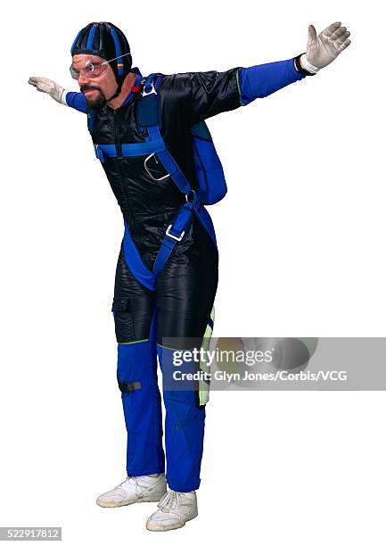 skydiver - indoor skydive stockfoto's en -beelden