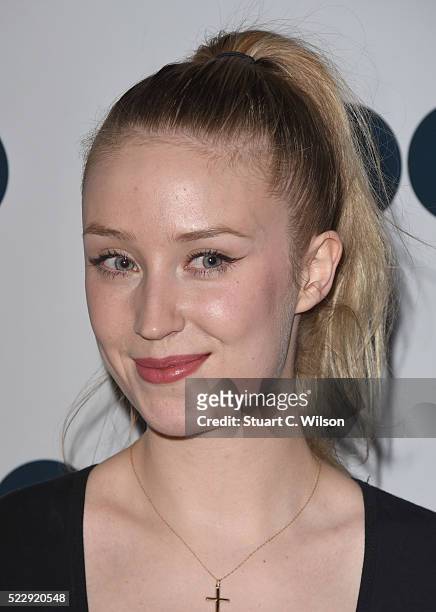 Lily Loveless attends a Photocall for the UK Film Premiere "Set The Thames On Fire" at BFI Southbank on April 21, 2016 in London, England.