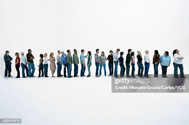 1,042 People Waiting In Line On White Stock Photos, High-Res Pictures ...