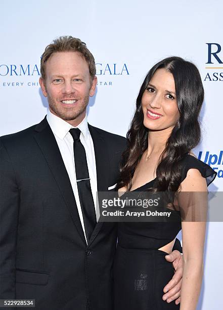 Ian Ziering and Erin Kristine Ludwig attend the Norma Jean Gala benefiting Hollygrove at Taglyan Complex on April 20, 2016 in Los Angeles, California.
