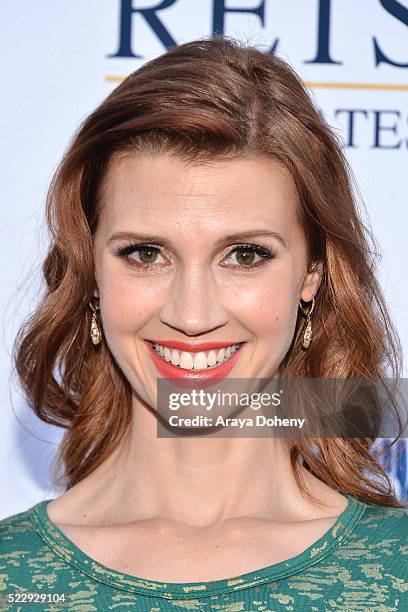 Julie McNiven attends the Norma Jean Gala benefiting Hollygrove at Taglyan Complex on April 20, 2016 in Los Angeles, California.