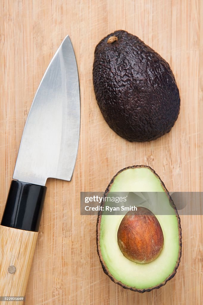Avocado and Chef's Knife
