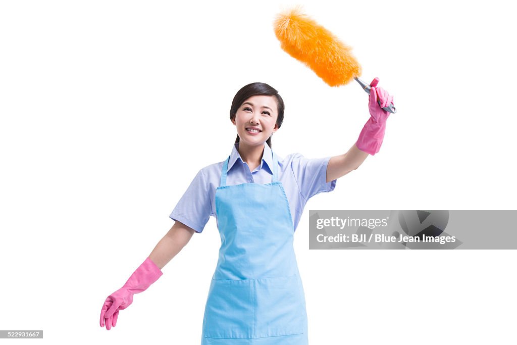 Janitorial staff cleaning