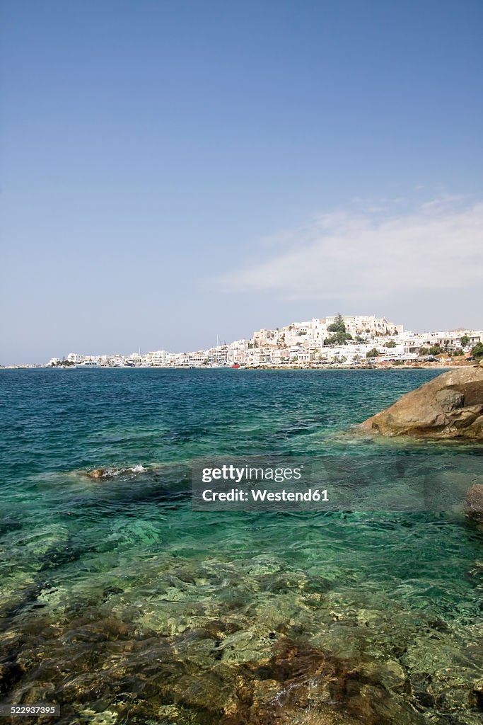 Greece, Cyclades, Naxos City and harbour