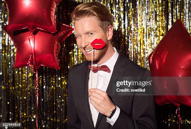 party. - christmas photo booth stock pictures, royalty-free photos & images