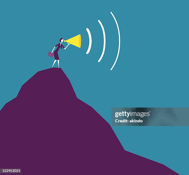 top speaker - screaming stock illustrations