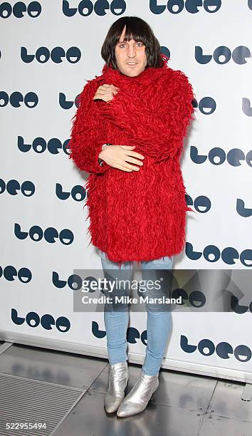 Noel Fielding attends the UK film premiere of "Set The Thames On Fire" - on April 21, 2016 in London, United Kingdom.
