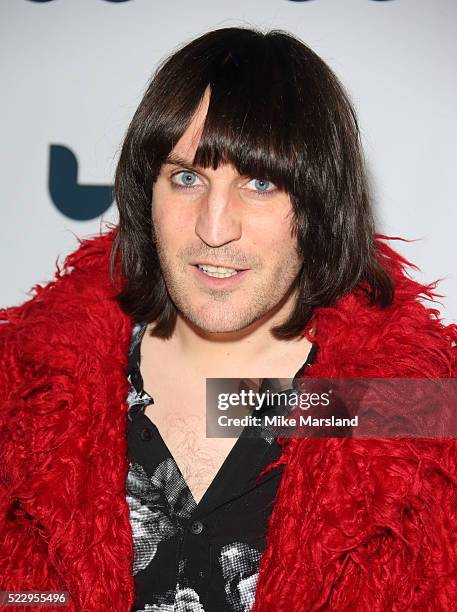 Noel Fielding attends the UK film premiere of "Set The Thames On Fire" - on April 21, 2016 in London, United Kingdom.