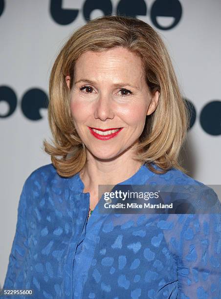 Sally Phillips attends the UK film premiere of "Set The Thames On Fire" - on April 21, 2016 in London, United Kingdom.