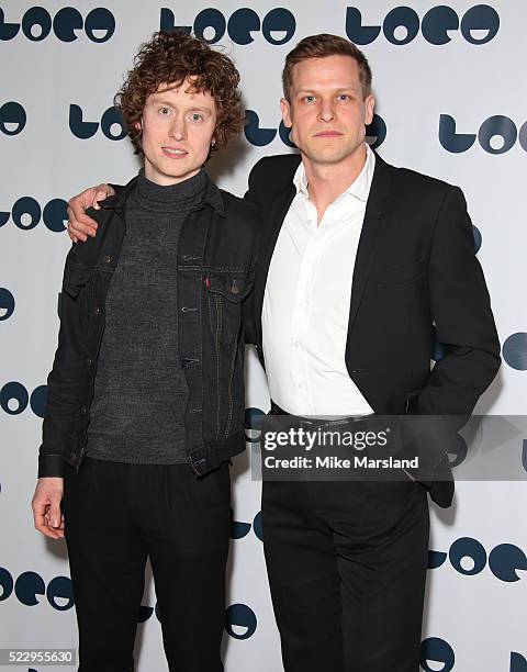 Michael Winder and Max Bennett attend the UK film premiere of "Set The Thames On Fire" - on April 21, 2016 in London, United Kingdom.