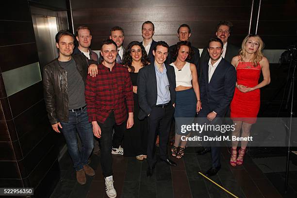 Cast members Henry Shields, Steven Rostance, Chris Leask, Jeremy Lloyd, Nancy Wallinger, Greg Tannahill, Jonathan Sayer, Charlie Russell, Dave Hearn,...