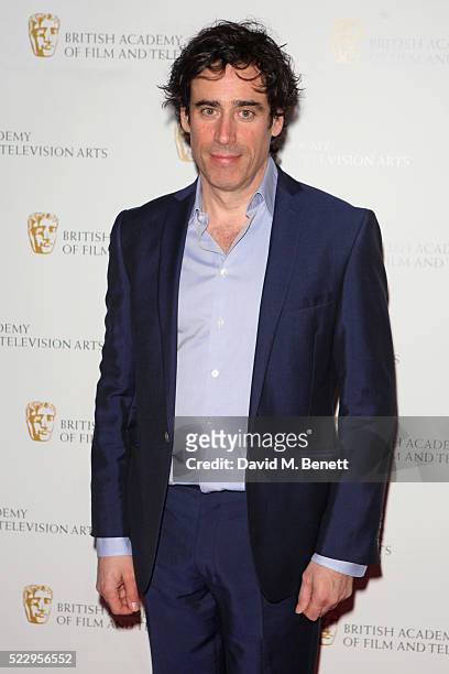 Stephen Mangan attends the House of Fraser British Academy Television and Craft nominees party at Mondrian London on April 21, 2016 in London,...