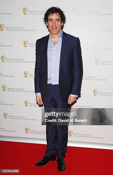 Stephen Mangan attends the House of Fraser British Academy Television and Craft nominees party at Mondrian London on April 21, 2016 in London,...