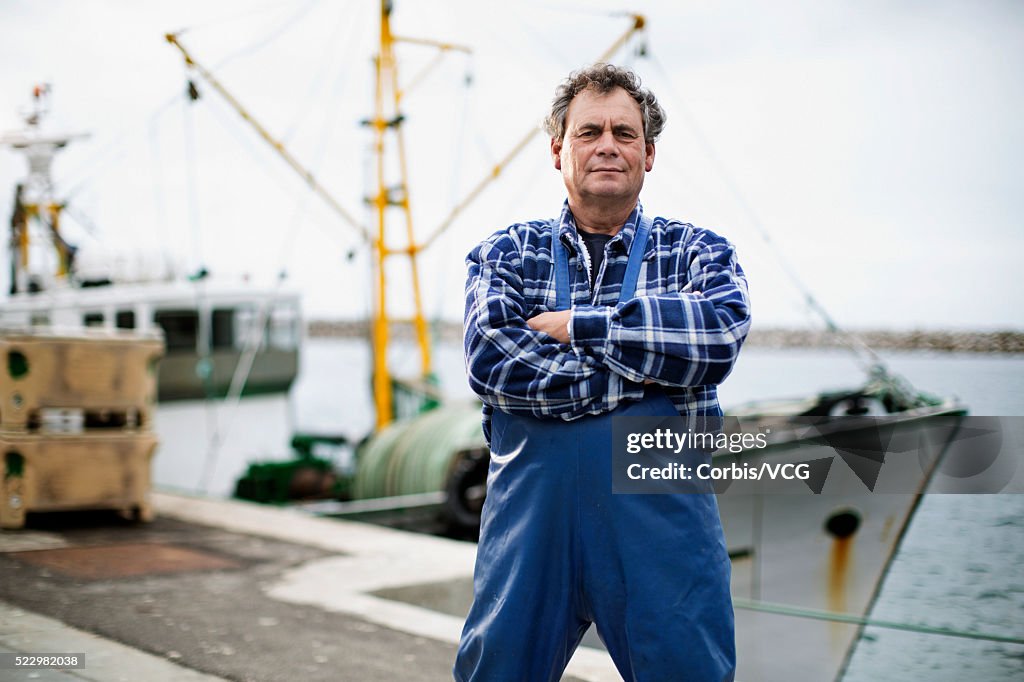 Portrait of fisherman