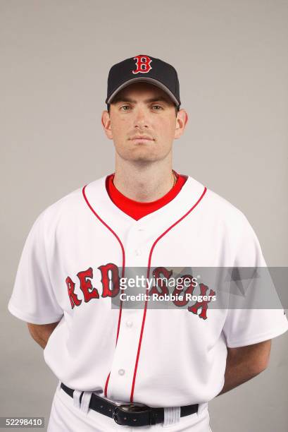Matt Clement of the Boston Red Sox poses for a portrait during photo day at City of Palms Park on February 26, 2005 in Ft. Myers, Florida.