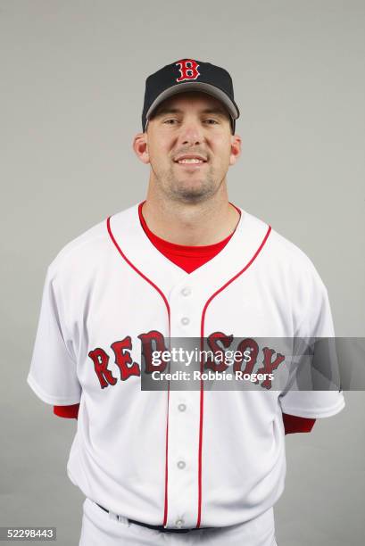 Trot Nixon of the Boston Red Sox poses for a portrait during photo day at City of Palms Park on February 26, 2005 in Ft. Myers, Florida.