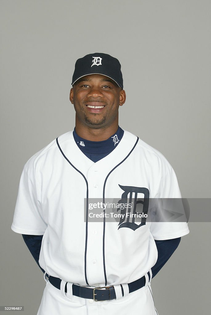 Craig Monroe of the Detroit Tigers poses for a portrait during photo