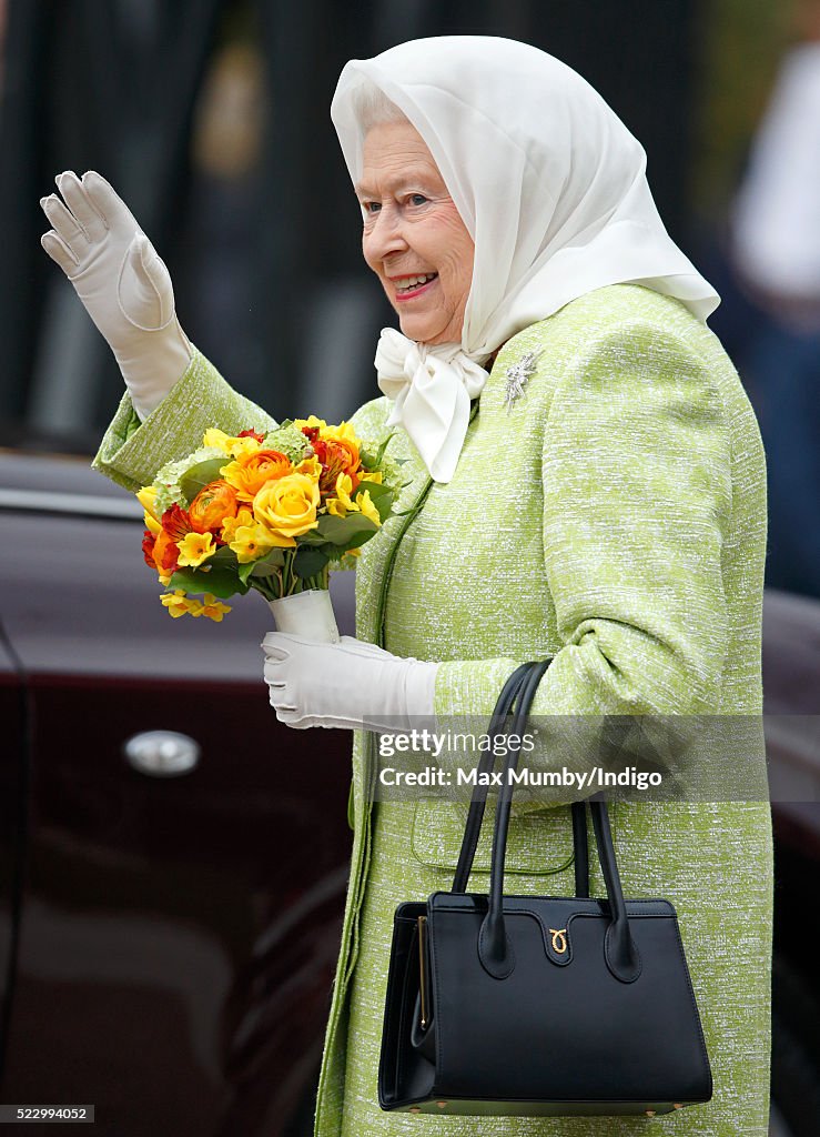 The Queen & Duke Of Edinburgh Carry Out Engagements In Windsor On Her Majesty's 90th Birthday