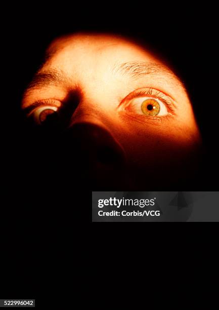 face in the dark - face in the dark stock pictures, royalty-free photos & images