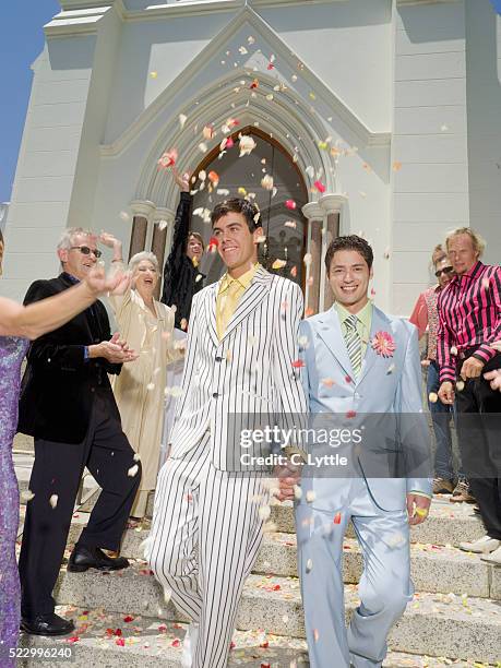 gay wedding - archival gay stock pictures, royalty-free photos & images