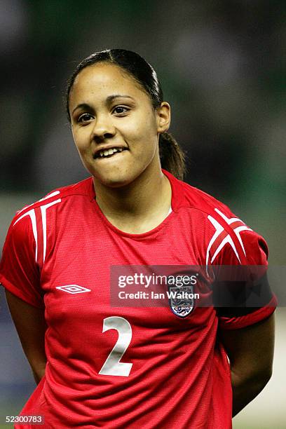 Portrait of Alex Scott of England prior to the Women's International match between England and Italy at the at National Hockey Stadium on February...