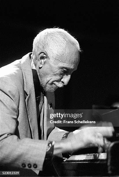 Cuban piano player Ruben Gonzalez performs at the BIM huis on September 28th 1997 in Amsterdam, the Netherlands.