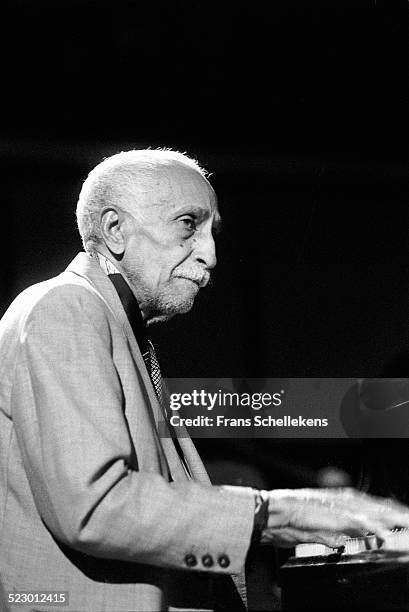 Cuban piano player Ruben Gonzalez performs at the BIM huis on September 28th 1997 in Amsterdam, the Netherlands.