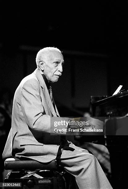 Cuban piano player Ruben Gonzalez performs at the BIM huis on September 28th 1997 in Amsterdam, the Netherlands.