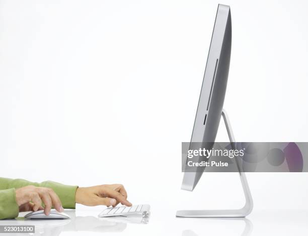 A Person Using Computer Mac 283 Vintage Mac Computer Stock Photos, High-Res Pictures, and Images ...