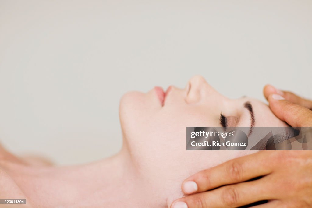 Young Woman Getting Massage