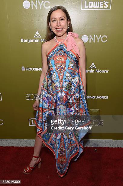 Fashion designer Marisol Deluna attends Housing Works Design On A Dime Opening Night Reception at Metropolitan Pavilion on April 21, 2016 in New York...