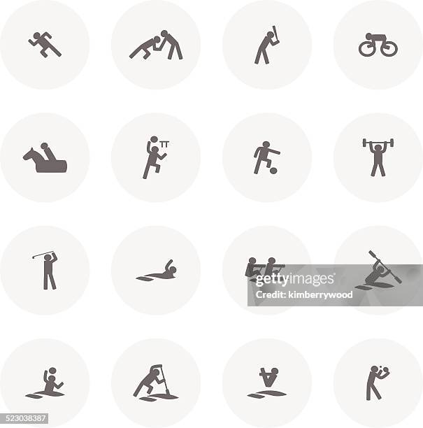 sport icon - handball stock illustrations