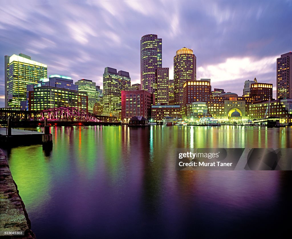 Boston Harbor and skyline