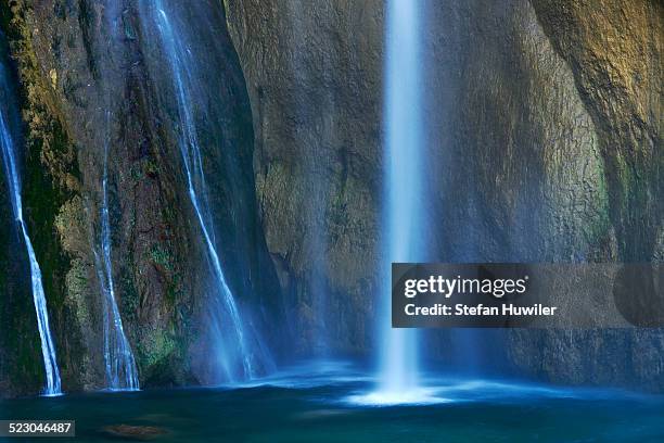 waterfall, plitvice lakes national park, plitvicka jezera, lika-senj county, croatia - plitvicka jezera croatia 個照片及圖片檔