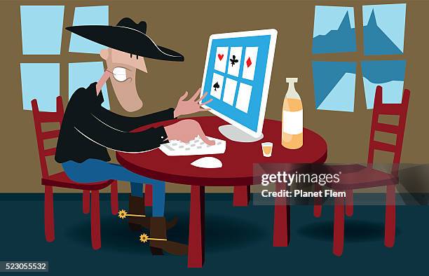 far web - blackjack stock illustrations
