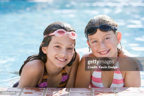 Middle Friends Pool Friends Standing In Pool High-Res Stock Photo - Getty Images