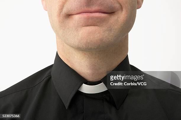 priest collar - priest collar stock pictures, royalty-free photos & images