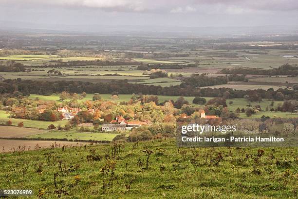 village of firle, east sussex - firle place east sussex stock pictures, royalty-free photos & images