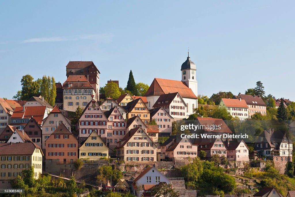 Old town of Altensteig, Black Forest, Baden-Wuerttemberg, Germany, Europe