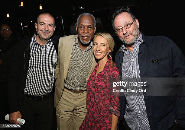 Hany Abu Assad, Danny Glover, Sam Taylor-Johnson and Jean Reno attend the 2016 Tribeca Film Festival Awards Night on April 21, 2016 in New York City.