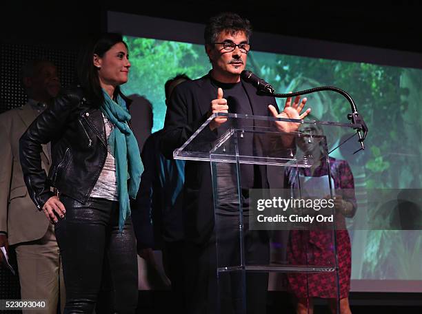 Director Paolo Genovese speaks on stage during the 2016 Tribeca Film Festival Awards Night on April 21, 2016 in New York City.