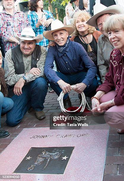 Television and film legend Johnny Crawford unveils his star on The Walk of Western Stars on April 21, 2016 in Newhall, California.