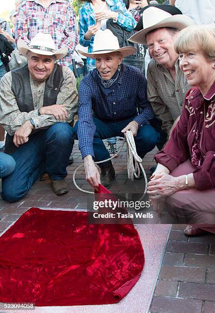 Television and film legend Johnny Crawford unveils his star on The Walk of Western Stars on April 21, 2016 in Newhall, California.