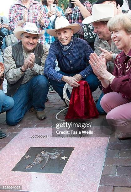 Television and film legend Johnny Crawford unveils his star on The Walk of Western Stars on April 21, 2016 in Newhall, California.