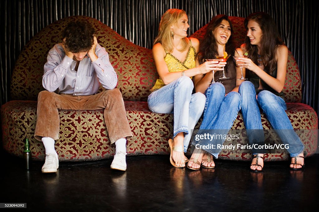 Man Excluded from Group of Women