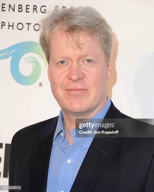 Lord Charles Spencer arrives at The Annenberg Space For Photography Presents "Refugee" at Annenberg Space For Photography on April 21, 2016 in...