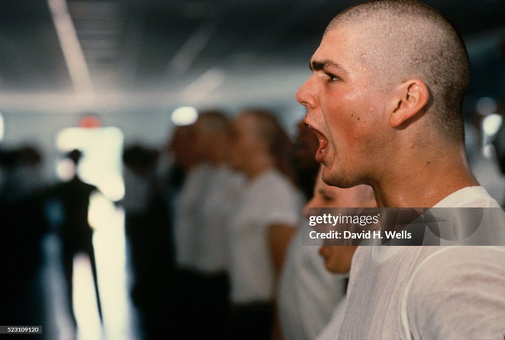 Marine Recruit Shouting